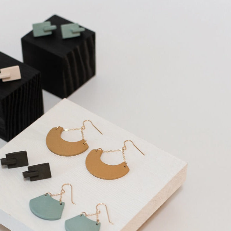 Dissent Dangle Earrings • 14k gold fill chain
