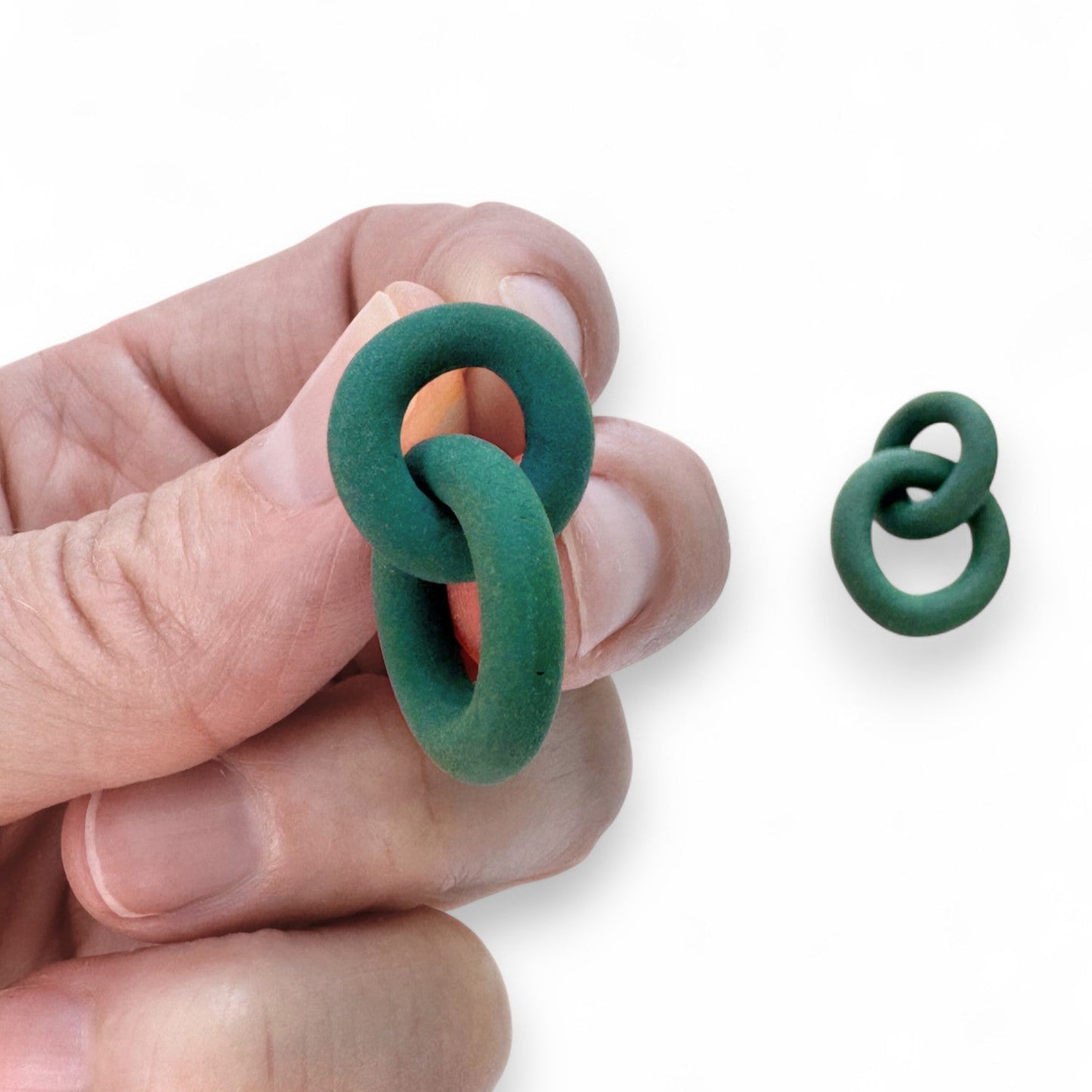 Coil Link Earrings - 2 Link