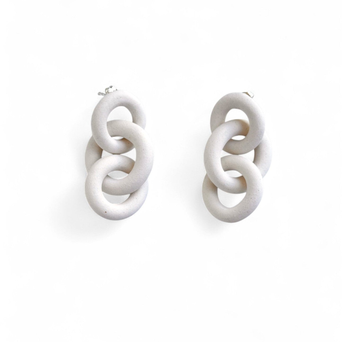 Coil Link Earrings - 3 Link