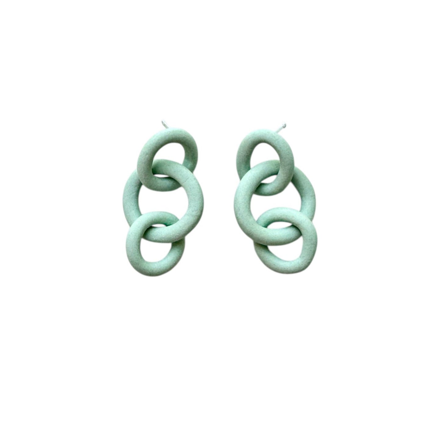 Coil Link Earrings - 3 Link
