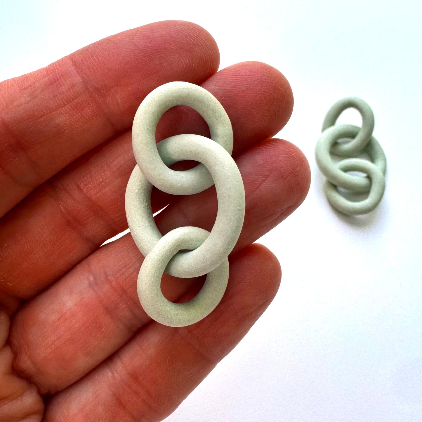 Coil Link Earrings - 3 Link