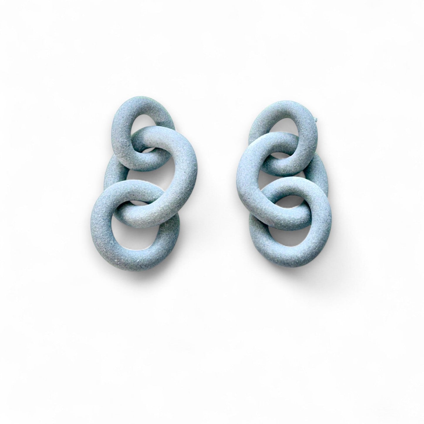 Coil Link Earrings - 3 Link