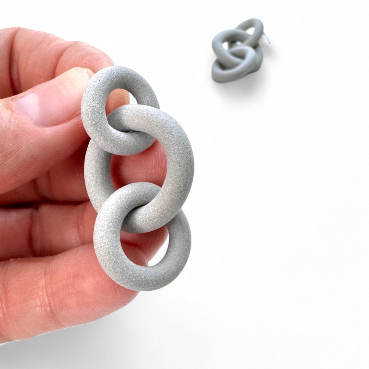 Coil Link Earrings - 3 Link
