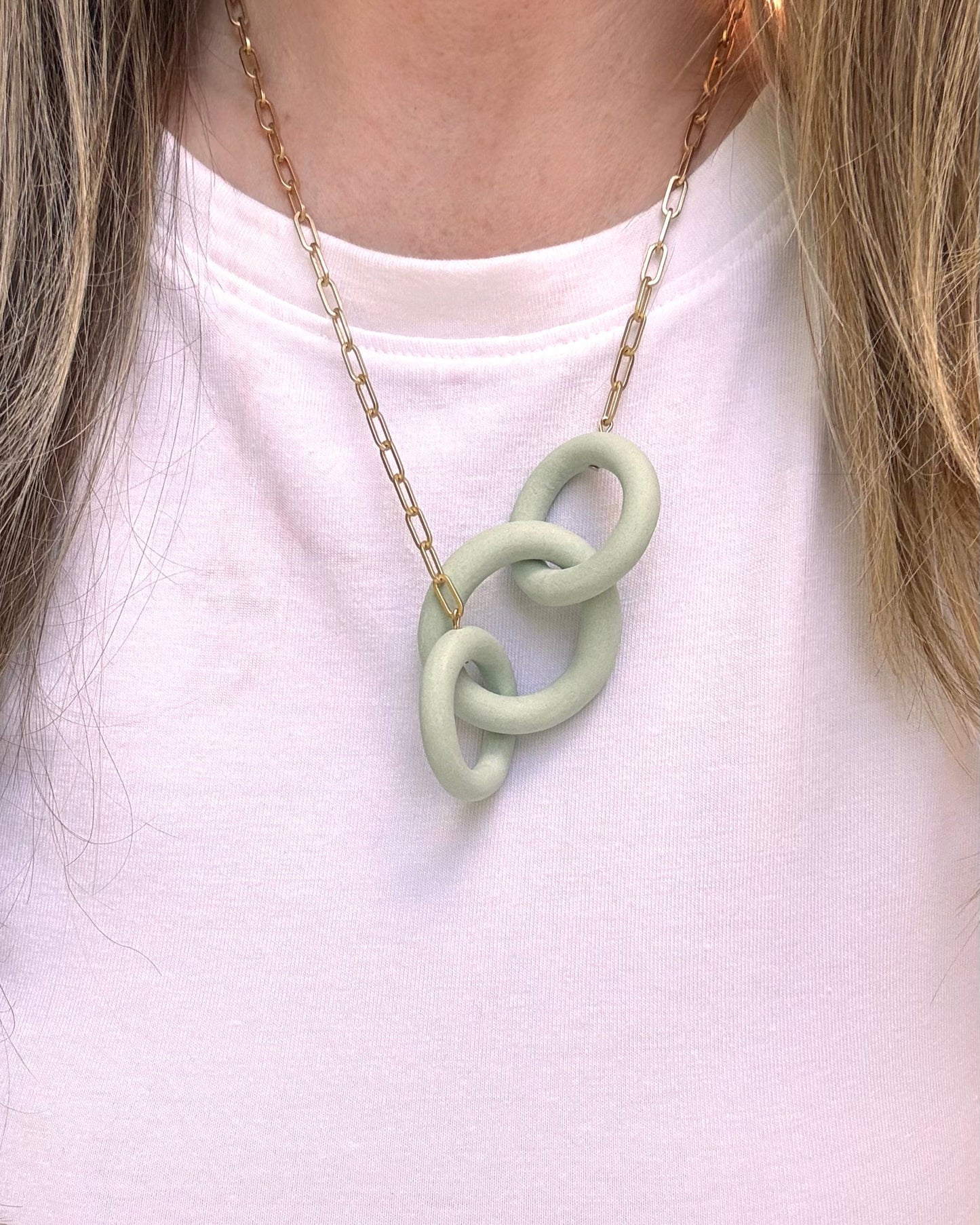 Coil Link Necklace - 3 Link