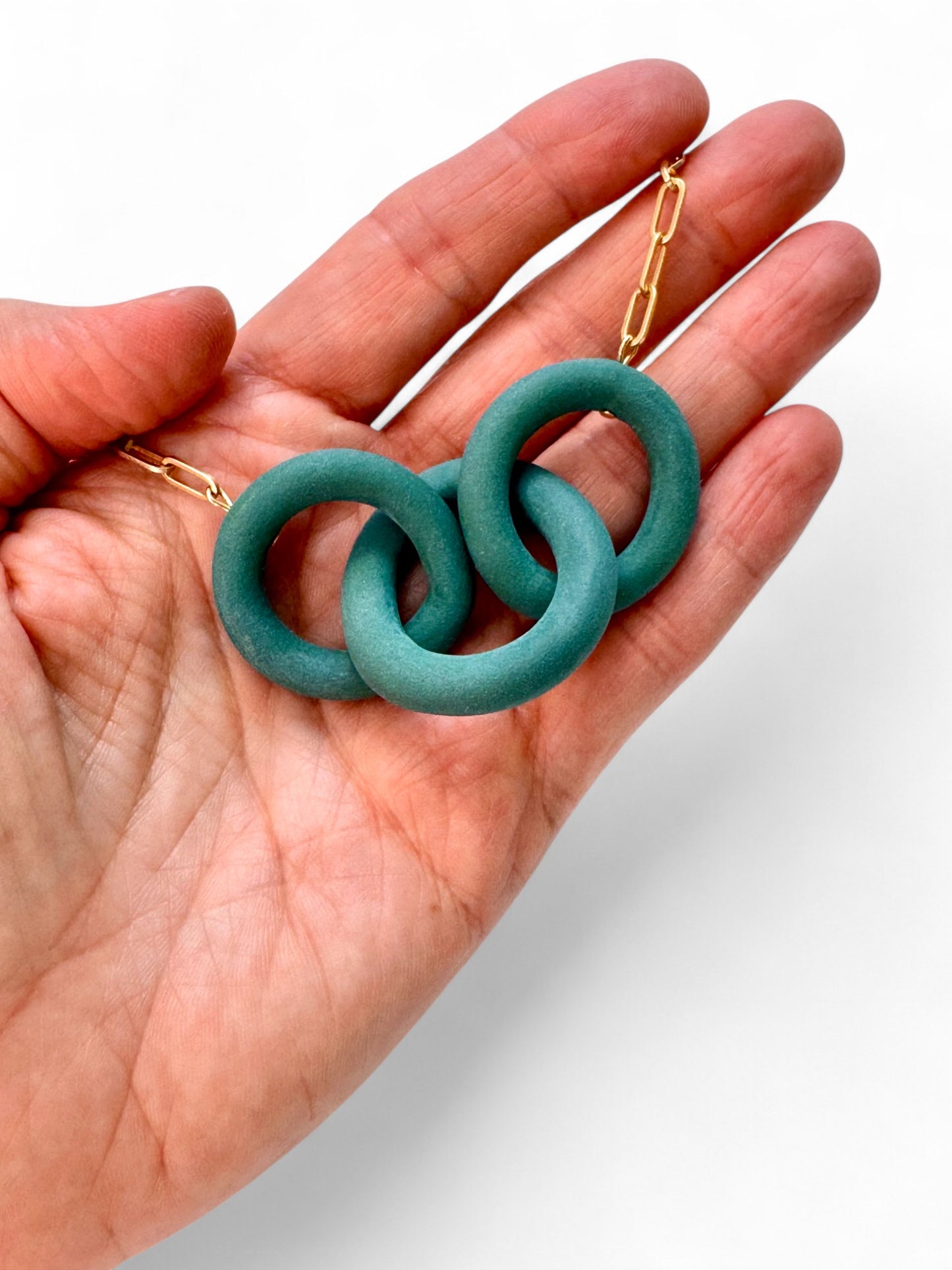 Coil Link Necklace - 3 Link