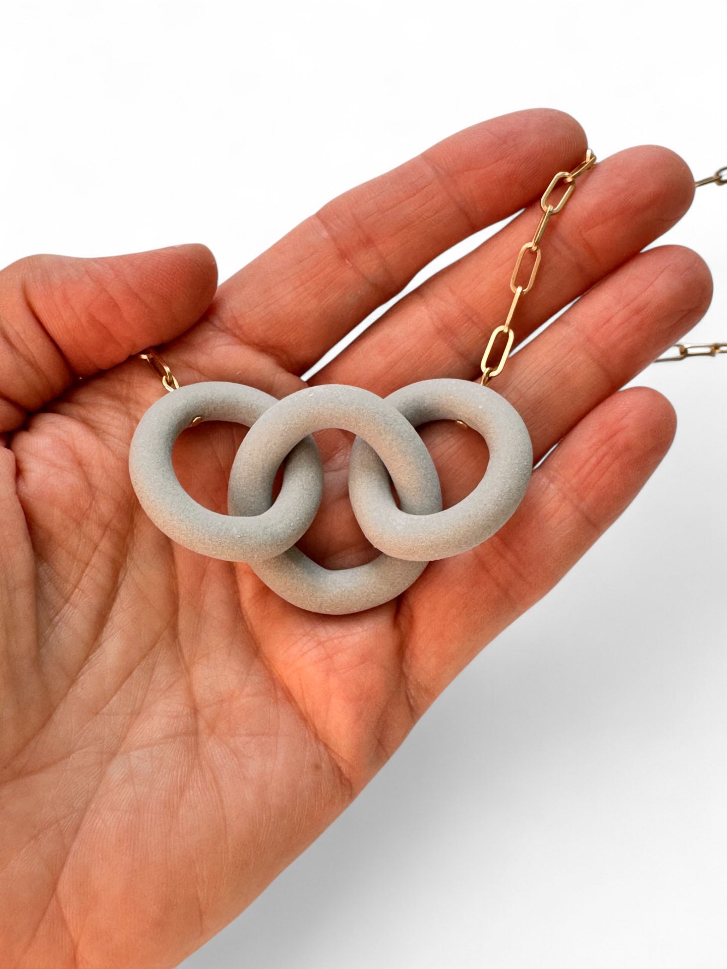 Coil Link Necklace - 3 Link