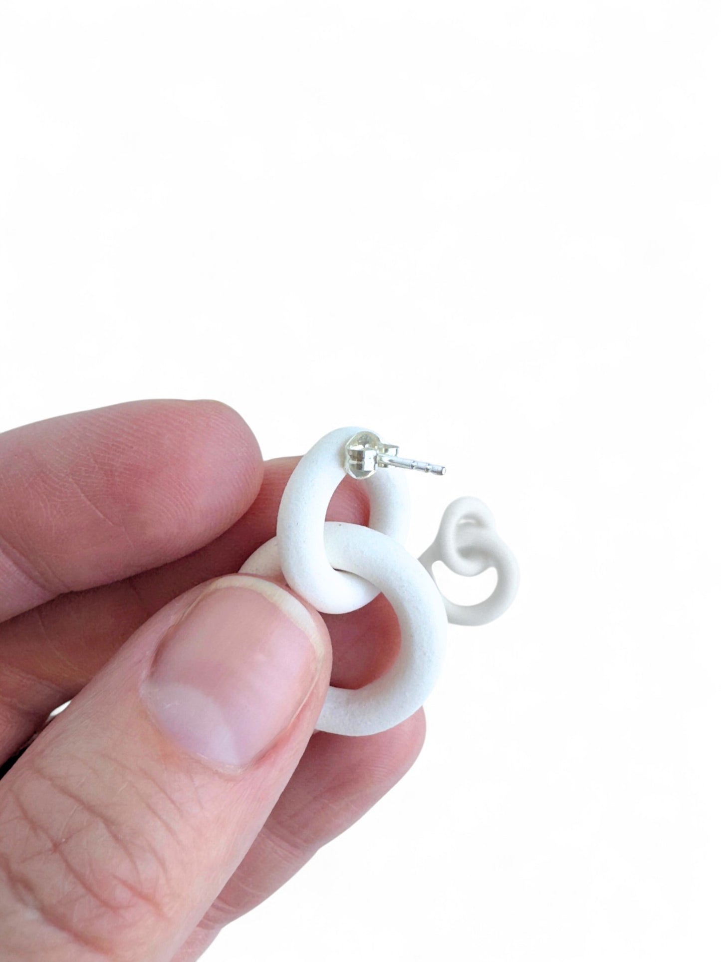 Coil Link Earrings - 2 Link