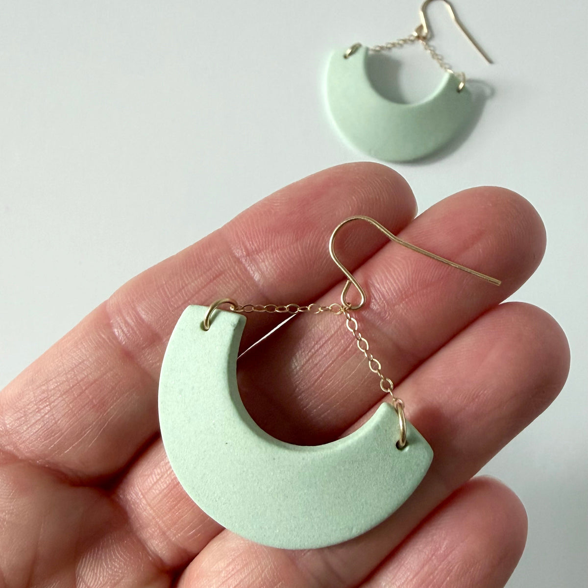 Dissent Dangle Earrings • 14k gold fill chain