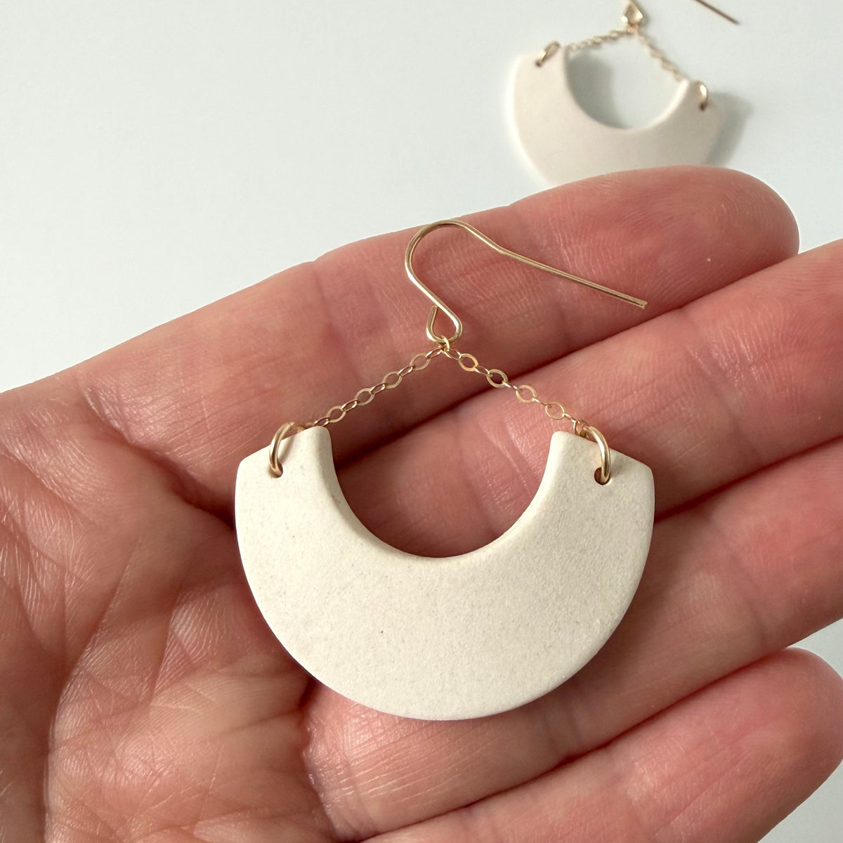 Dissent Dangle Earrings • 14k gold fill chain