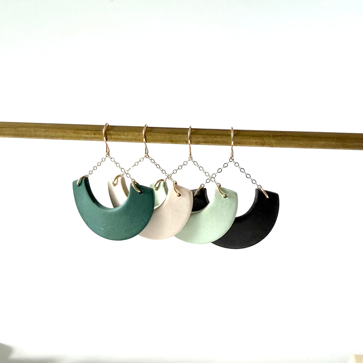 Dissent Dangle Earrings • 14k gold fill chain