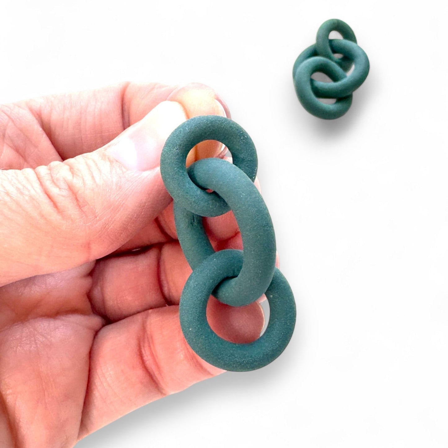 Coil Link Earrings - 3 Link