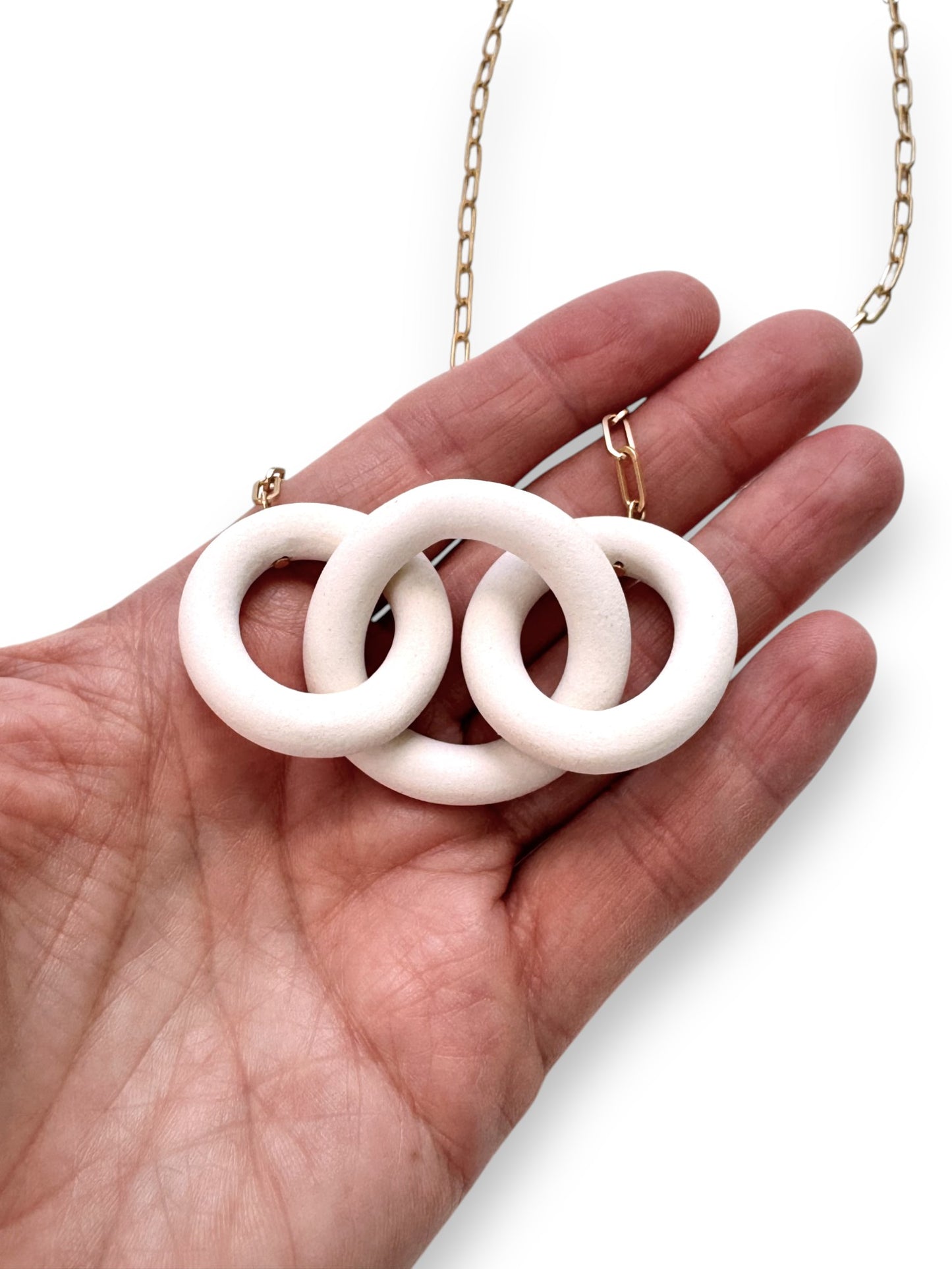 Coil Link Necklace - 3 Link