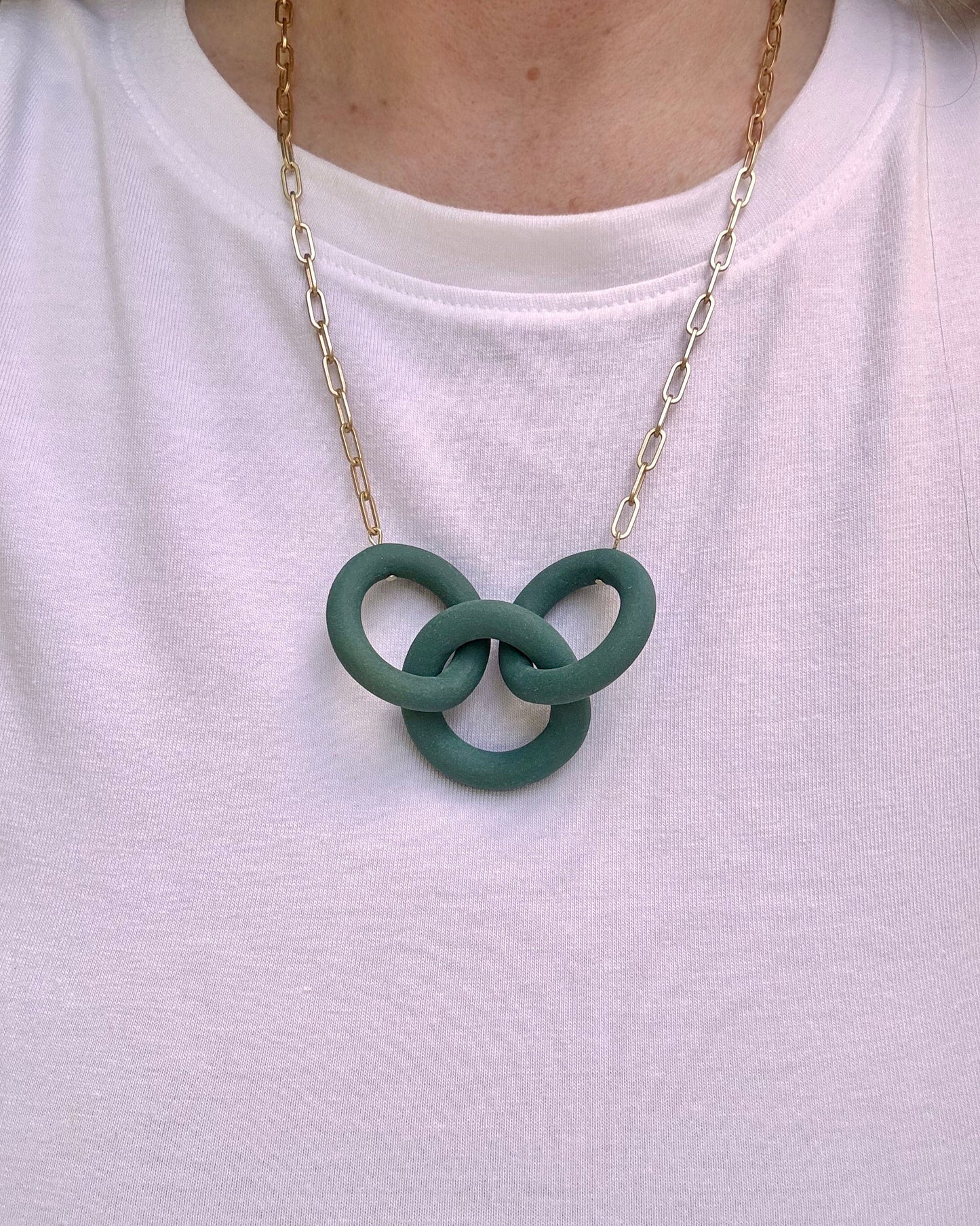 Coil Link Necklace - 3 Link