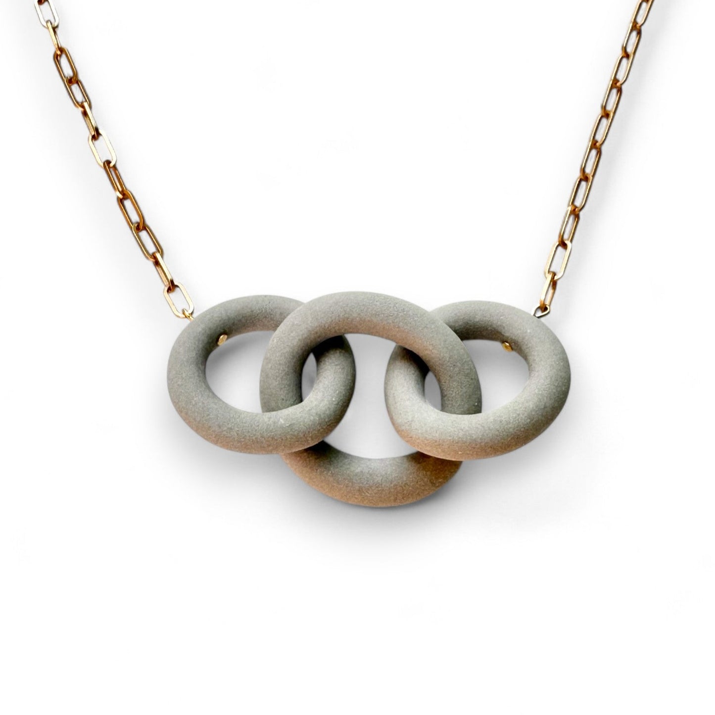 Coil Link Necklace - 3 Link