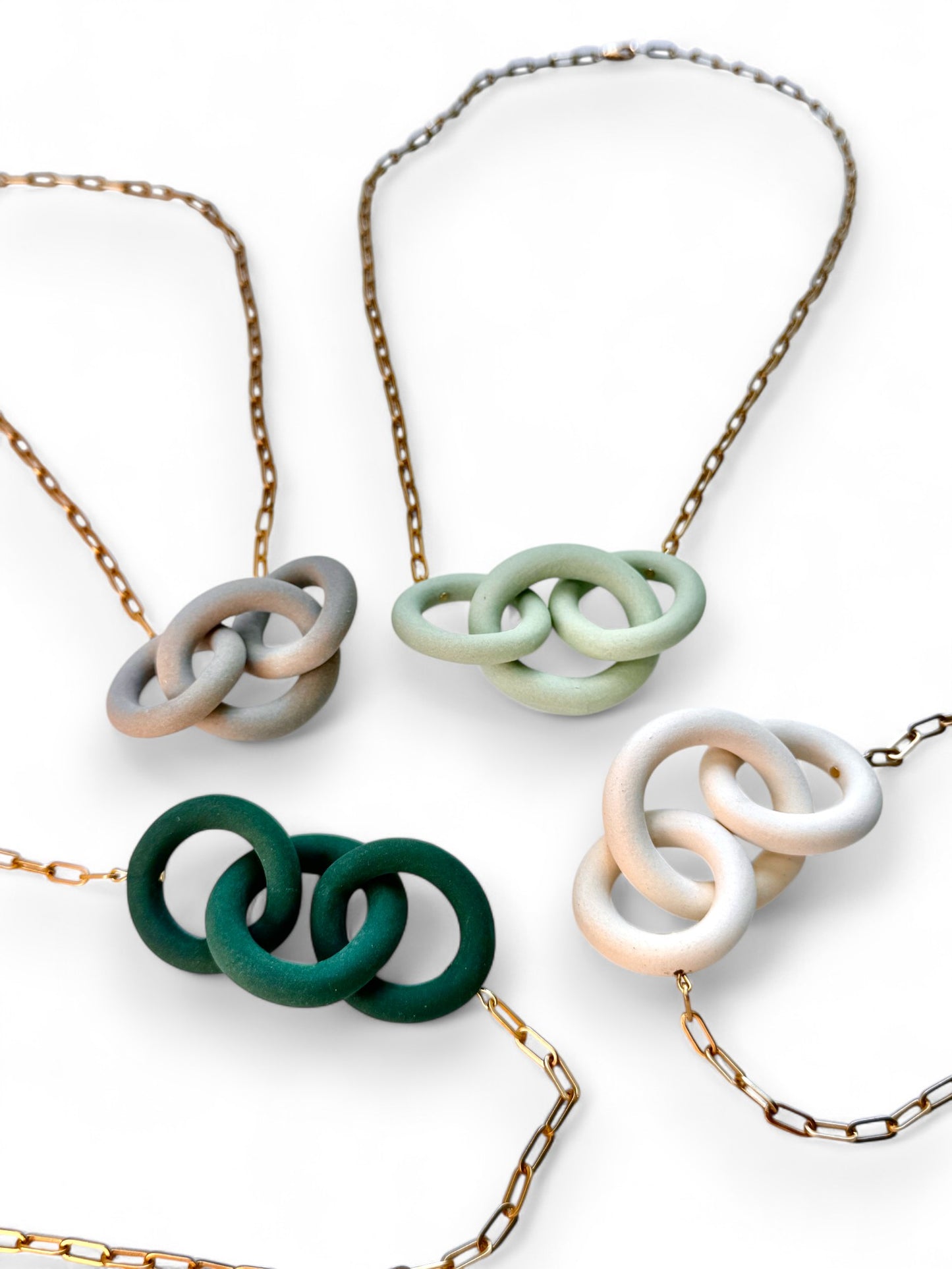 Coil Link Necklace - 3 Link